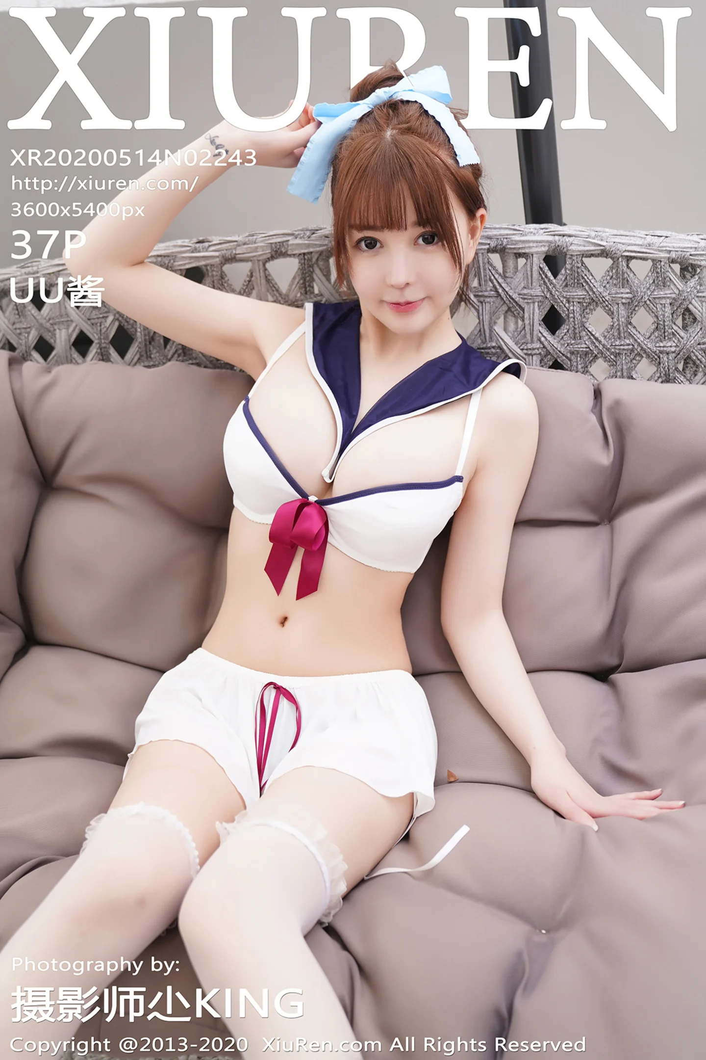 [XiuRen秀人网]No.2243_嫩模UU酱水手服内衣主题户外半脱露傲人豪乳极致诱惑写真37P-秀人网 - XiuRen.Space
